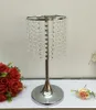 Metalen Bloem Vaas Crystal bruiloft tafel centerpiece event party bloem bal display rack road lead kandelaar houders rack staat decoratie