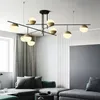 Moderne led-Licht Wohnzimmer Kronleuchter Persönlichkeit Esszimmer Küche Licht Kreative Studie Modell Zimmer Glas Kronleuchter Beleuchtung