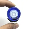 14mm 18mm Erkek Cam Bong Kase ile Nargile Kalın Pyrex Mavi Kova Siyah Göz Damla Beyaz Kolu Kaseler Dab Rigs Sigara İçme Su Bongs Borular