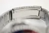 Men's Mechanical Watch 116710 Business Casual Modern Silver Stainless Steel Case Red Blue Bezel Dial 4-pin Calendar