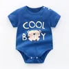 Nouveau-né bébé dessin animé barboteuses 35 couleurs infantile fraise Dot Onesies enfants vêtements de sport garçons filles bébé vêtements enfant en bas âge combinaison8940536