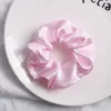 Satin Włosy Scrunchies Kobiety Scrunchie Pack Kobiety Elastyczne Zespoły Do Włosów Dziewczyny Nakrycia Naklejki Solid Silky Pączek Płyta Ponytail Holder