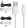 300PCS / LOT Svart vit typ-C 3.1 / Micro USB-data Synkronisera laddningskabel för Nokia N1 för MacBook 12 "OnePlus 2 ZUK Z1 Nexus 5x / 6P Huawei P9