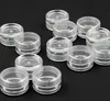 3ml Clear Base Tom plastbehållare Jars Pot 3gram Storlek för kosmetisk grädde Eye Shadow Nails Powder Smycken 500pcs