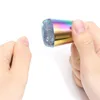 4cm Laserowy Aurora 3D Stamper Head Transfer Clear Silikonowy Galaretki Nail Art Seal Tamping Szablon Drukowanie DIY Nail Design Tools