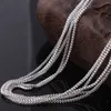 10 PCS Fashion Box Chain 18K Chaînes plaquées d'or Pure 925 Collier en argent Long Chains Bijoux pour enfants Boy filles Femme Mens 1M9104885