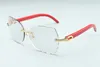 fashion high-end carved frame 8300817B luxury natural mahogany frame 58-18-135mm color-changing glasses one mirror dual-use