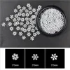 3 styles Nail Art Ornement Blanc Flocon De Neige Mince Mince Noël Flocon De Neige Série bateau gratuit cadeau DHL