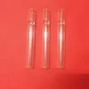 Newest Transparent Pyrex Glass One Hitter Pipe Filter Tube Cigarette Holder Tips Portable Innovative Design Mouthpiece For Smoking Tool DHL