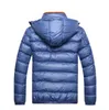 Giacca invernale da uomo 2018 Giacca con cappuccio calda addensata per uomo 5 colori Parka sottile Cappotto a bolle casual Plus Taglia M - 5XL