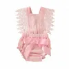 Kids Jumpsuit Breathable Onepieces Anise Summer Baby Girl Rompers NOUVEAU BÉBÉ CHARGEUX TODDLER SHEEVE SULIVE