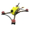 Cure-dents pleine vitesse 2-3S FPV Racing Drone F4 4IN1 BLHELI_S 12A 600mW VTX Caddx Micro F2 Caméra BNF - Récepteur Frsky