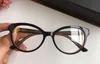 Luxuriöse, neue Damen-Designer-Optikbrille 8184, Cat-Eye-Brille mit klarem Linsenrahmen, Diamant-Inlay-Brille, eleganter Stil, mit Etui