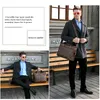 2021 Mäns portfölj Crocodile Pattern Cowhide Leather Briefs Male Shoulder Bag Commercial Business Office Påsar för män 5203Z