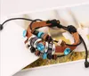 Braccialetti di fiori fortunati Braccialetti di perline di vetro intrecciati fatti a mano con fiori secchi per gioielli da donna