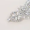 Sliver Rhinestone Crystal Beaded Bröllopsklänning Sash Applique För Bröllop Bröllop Sash Belt Headband