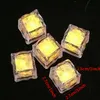 LED Ice Cubes Bar Fast Slow Flash Auto Changing Crystal Cube Water-Actived Light Up Ice Cube Bröllop Julfest dekoration DBC DH2599