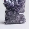 1 påse 100 g naturlig ametistkvarts stenkristall tumbled sten oregelbunden fisketank kristall grus (storlek: 7--9 mm)