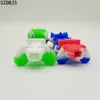 Nouveau mini tuyau Sherlock environnemental de qualité alimentaire silicone barboteur conduite d'eau cire huile herbes sèches Bong fumer narguilé accessoires whol9030290