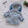 Olekid 2019 Winter Baby Girl Denim Jacket Plus Velvet Real Fur Fur Warm Warm Girl Outerwear Coat 14 years Kids Infant Girl Parka T1531506