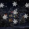 Śniegu Snowflake Projektor Laser Light Christmas Projection Laser Lampa na Boże Narodzenie Garden Party Outdoor z pilotem