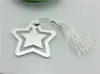 Star Bookmark met White Tassel voor Baby Shower Douche Douche Bruiloft Gunst Party Gift