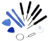 Ny professionell 11 i 1 mobiltelefoner Öppnande Pry Repair Tool Kits Smartphone Skruvmejslar Verktyg Set för iPhone Samsung HTC Moto Sony