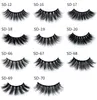 2020 DHL Bezpłatne 3D Mink rzęsy Norek fałszywe rzęsy Soft Natural Grube Fake Eyelashes 3D Eye Lashes Extension 20 Style