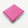 Latest Colorful Nonslip Skin Plastic Metal Portable Cigarette Storage Box Stash Case Innovative Design Container Preroll Smoking 1870434