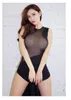 Summer Sexy Tulle Pigiama Gonna lunga trasparente Lingerie Camicia da notte Sleepshirt Donna Nightclub Danza Queen Bodycon Suit