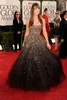 Baljurk Avondjurken Black Tull Crystal Pailletten Kralen Strapless Sparkle Glitter Formele Celebrity Red Carpet Arabisch Lange Prom-jurken