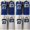 2020 Tigers Derrick Rose College Maglia da basket Derrick # 23 Rose University Maglia cucita Blu Bianco MENS Economici S-XXL