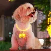 Nouveau Fournitures pour animaux de compagnie LED pendentif pour animaux de compagnie type d'os pendentif lumineux nuit anti-chute artefact lumineux étiquette de chien de compagnie