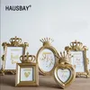 Baroque Style Gold Crown Decor Creative Resin Picture Desktop Frame Po Frame Gift Home Wedding Decoration6044025