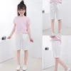 Short en coton et lin pour enfants été bébé taille élastique et pantalon à cordon cinq points pour femmes pantalons de plage au genou vêtements pour enfants M130