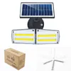 Roteerbare magnetron LED Solar Lights Dual Head Wall Light voor tuin buiten wandlamp IP65 PIR -bewegingssensorlampen