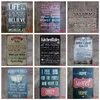 Retro Metal Tin Sign Kitchen Bathroom Family Romantic Poetry Metal Painting Bar Pub Cafe Home Restaurant Decor Vintage Tin Signs D7740702