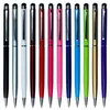 Hot Selling 2 i 1 Ball Point Stylus Touch Pen för iPhone Samsung Tablet Cell Phone Stylus Touch Pen med klipp