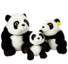 Hot Simulation Panda Plush Toy Fat Realistic Panda Doll Bear Pillow Birthday Valentine's Day Gift 45x30cm DY50567