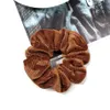 8 Color Women Girls Winter Velvet Cloth Elastic Ring Hair Ties Accessories Ponytail Holder Hairbands Rubber Band Scrunchies Christ9276952