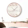 Horloges murales Horloge nordique Minimaliste Design moderne Chambre silencieuse Creative Relogios Parede Battery50WC1
