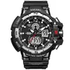 Man Sport Watch صدمة مقاومة للماء Resitant Smael Brand Luxury Men's Wast Watch S Shock 1376 Digital Clock LED LED WATTSES GOLD