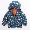 Baby Clothes Coat Boys Ski-wear Winter Jacket Print Outerwear Fashion Casual Hoodie Sweatshirts Long Sleeve Cartoon Pulloves Jumper B4439