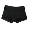 Calcinha das Mulheres Respirável Boyshorts Mulheres Underwear Algodão Lace Mid-Rise Confortável Feminino Senhoras Panty Womens Boxer Calças Calções