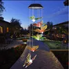 Tipi di lampade a luce solare alimentate a LED Wind Chime Cambia colore a spirale Outdoor Navidad Xmas Garden