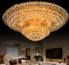 Vendo lustre contemporâneo lâmpada de cristal de luxo luzes da sala de estar ouro prata lustre luminárias LED iluminação interior L2215