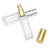 1000pcs/lot 4ml mini glass perfume bottles Travel Spray Atomizer Empty perfume bottle With Black Gold Silver Spray cap SN2462