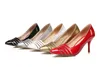 Asumer Storlek 34-48 Ny varm försäljning Tunna Heel Women Pumps Pekade Toe Cut Outs Enkel Fashion High Heels Ladies Dress Shoes Gold