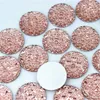 100pcs 20 mm żywica okrągła żywica z płaską kryształami kryształów i kamiennych koralików Scrapbooking Crafts Akcesoria ZZ414230O