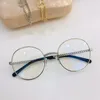 سخونة جودة HC2186 النظارات المعدنية exqusite تصميم سلسلة نظارات مستديرة إطار 50-22-140prescription نظارات الإطار الكامل لحالة منفذ
